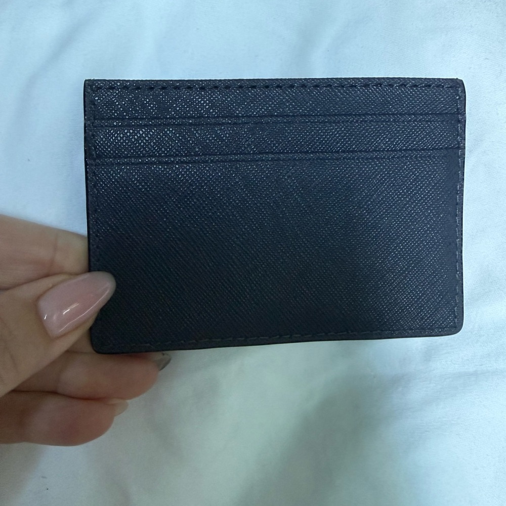 Kate Spade Navy Blue and Red Card Wallet - Picture 2 of 3